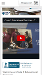Mobile Screenshot of code3eduserv.org